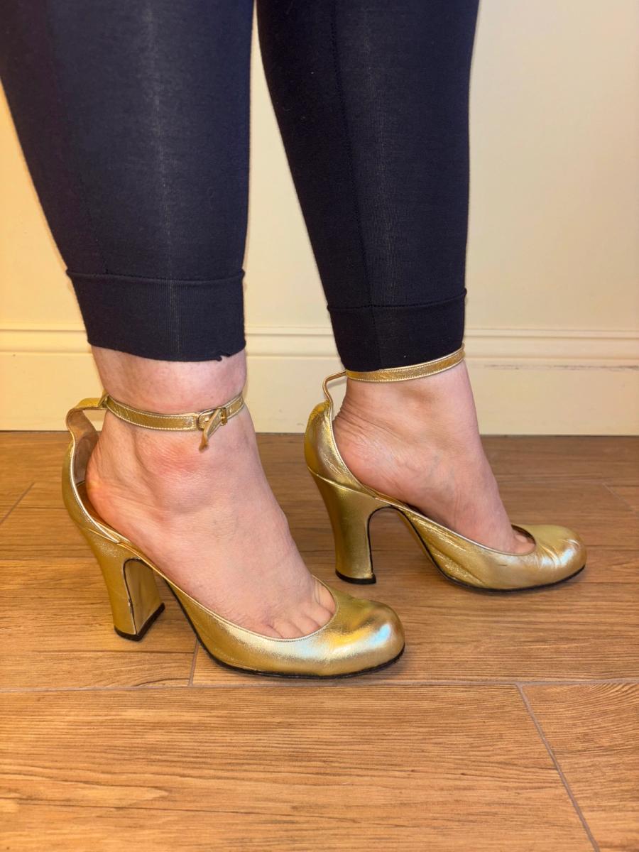 1980s Vivienne Westwood Gold Tart Pumps product image