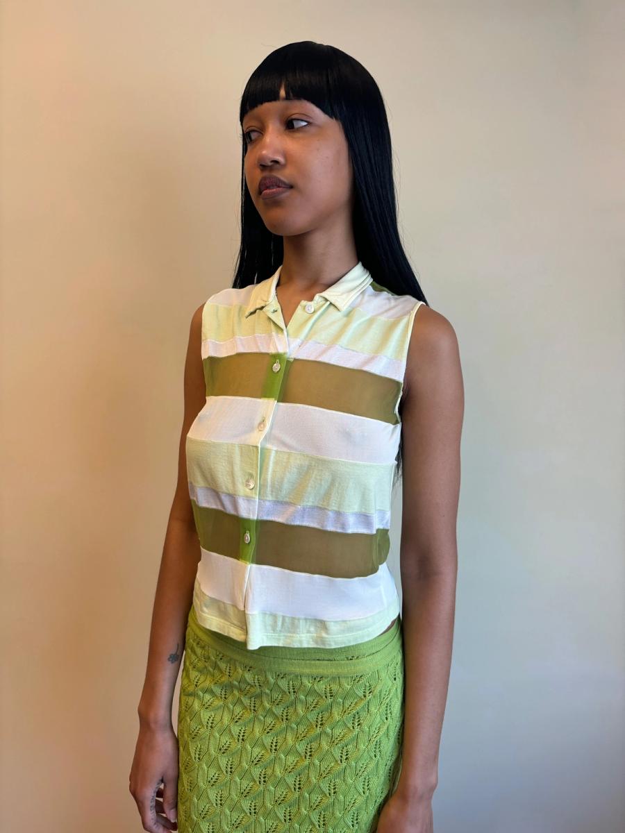 Marithé Francois Girbaud Cutout Mesh Tanktop product image