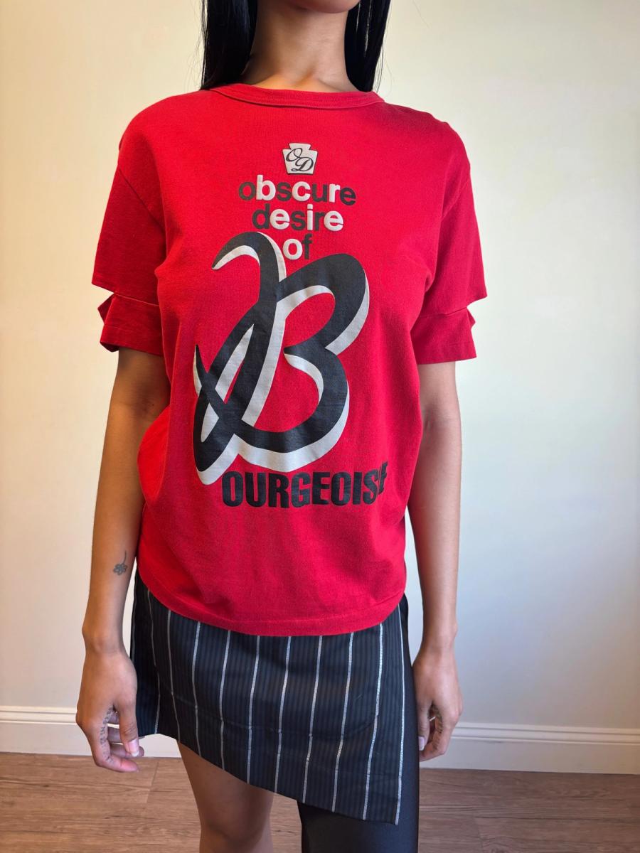 90s Obscure Desire of Bourgeoisie Red T-shirt product image