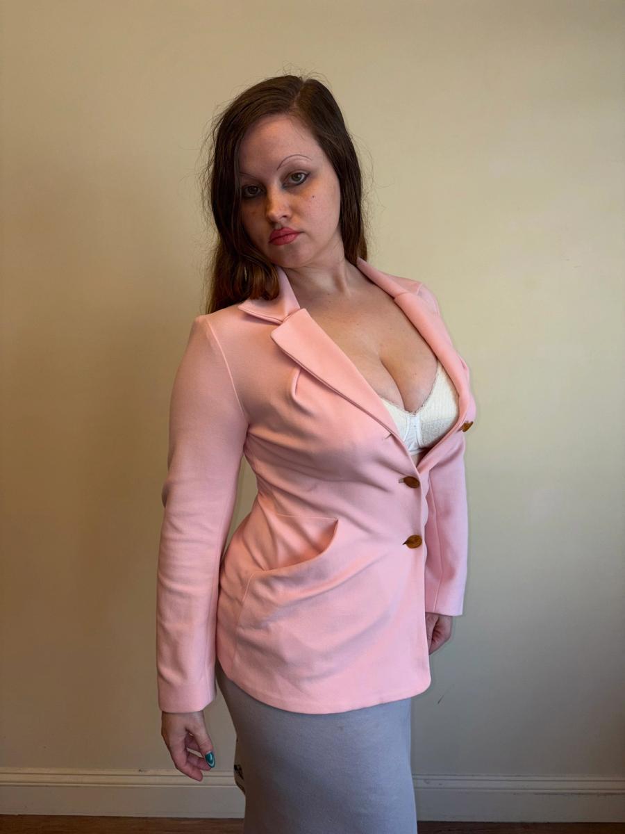 Vivienne Westwood Bubblegum Pink Stretch Piqué Tailored Jacket  product image