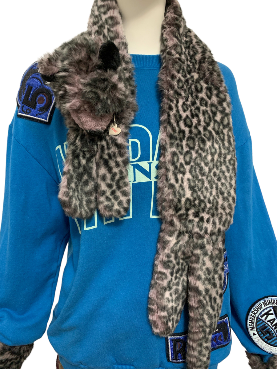 MILK Cheetah Faux Fur Scarf and Arm Warmers product image
