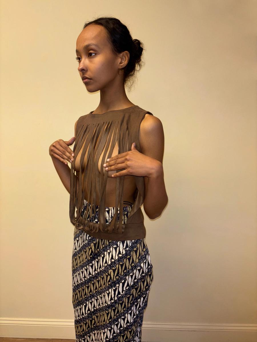 Plein Sud Fringe Cutout Top product image