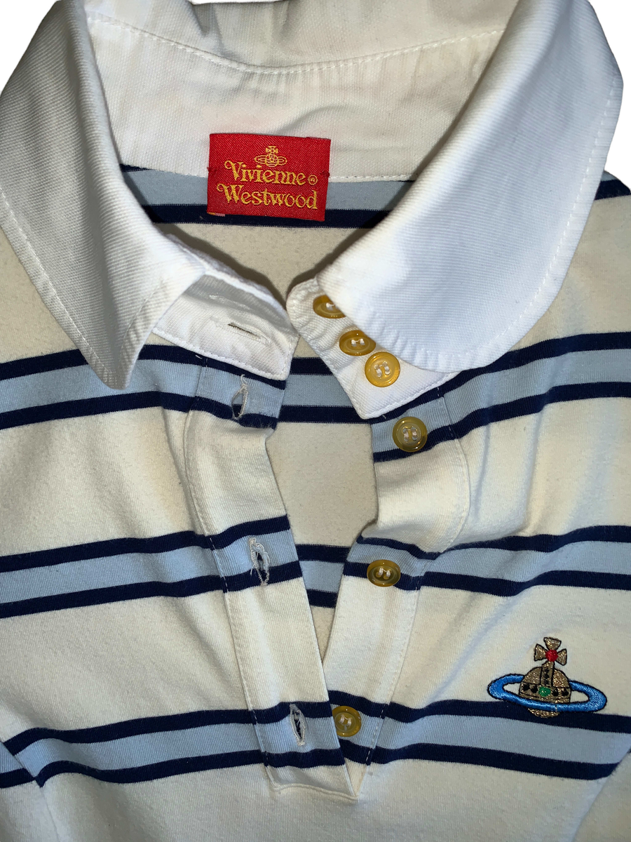 90s Vivienne Westwood Striped Polo product image