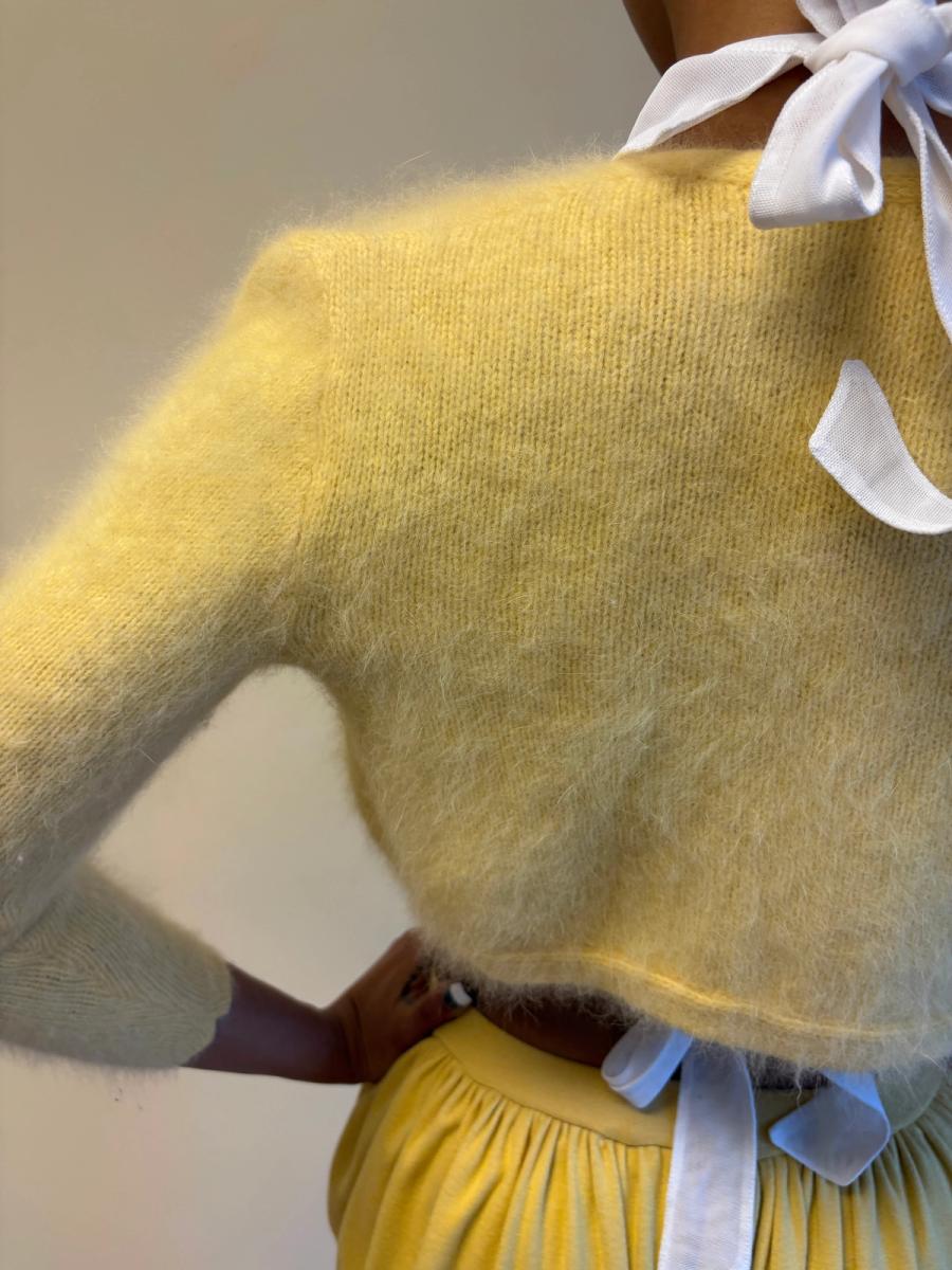 Early Chantal Thomass Yellow Mohair Shrug  product image