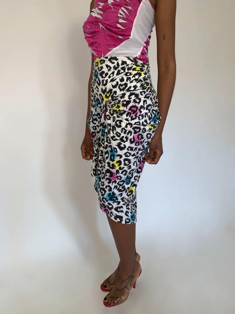 Jeremy Scott Leopard Print Skirt product image