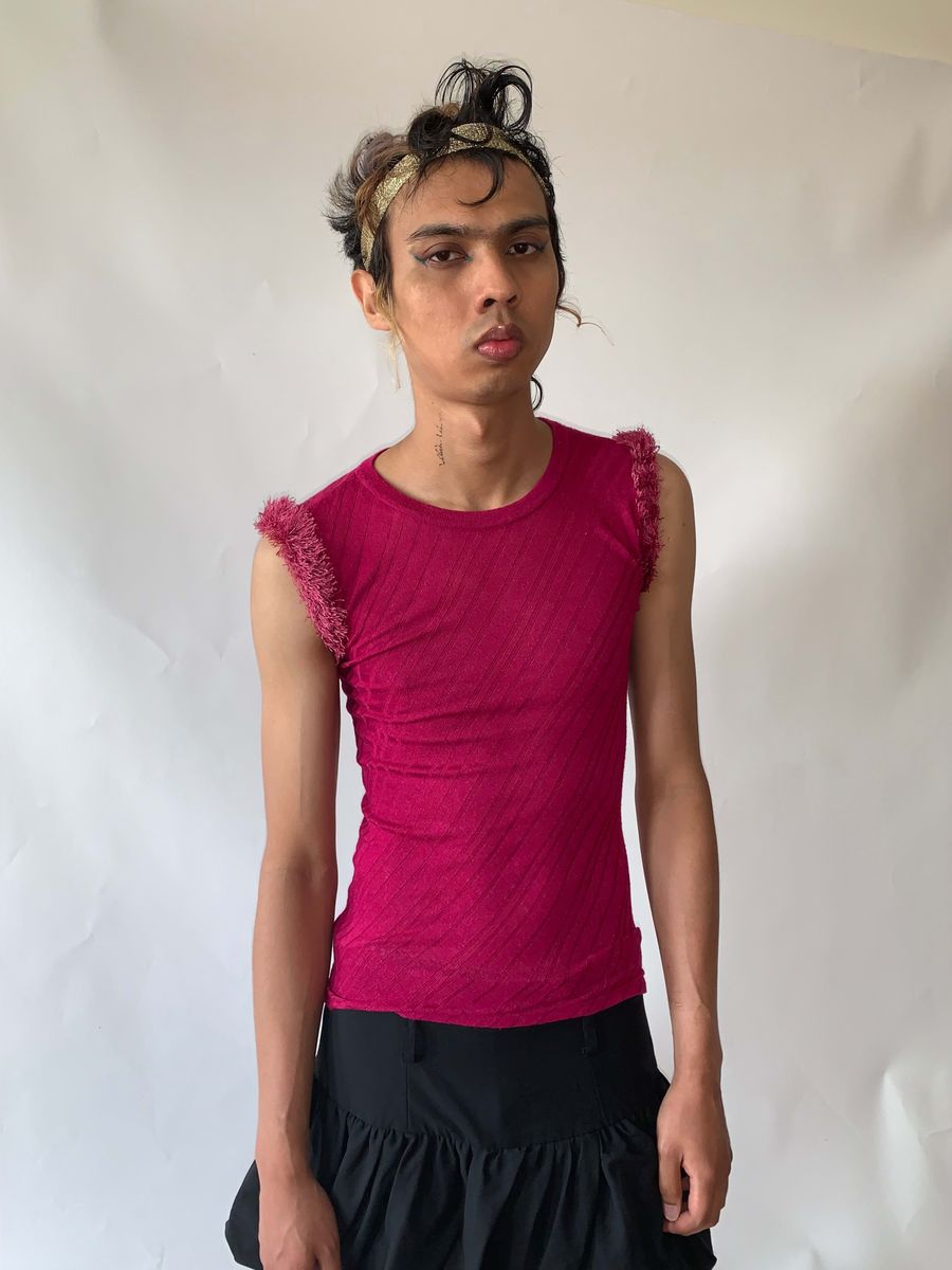 Beauty:Beast Fringe Bias Knit Tank product image