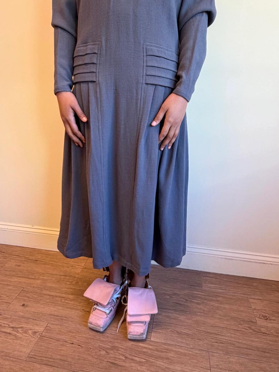 1980s Takezo Wool Crepe Drop-waist Dress  product image