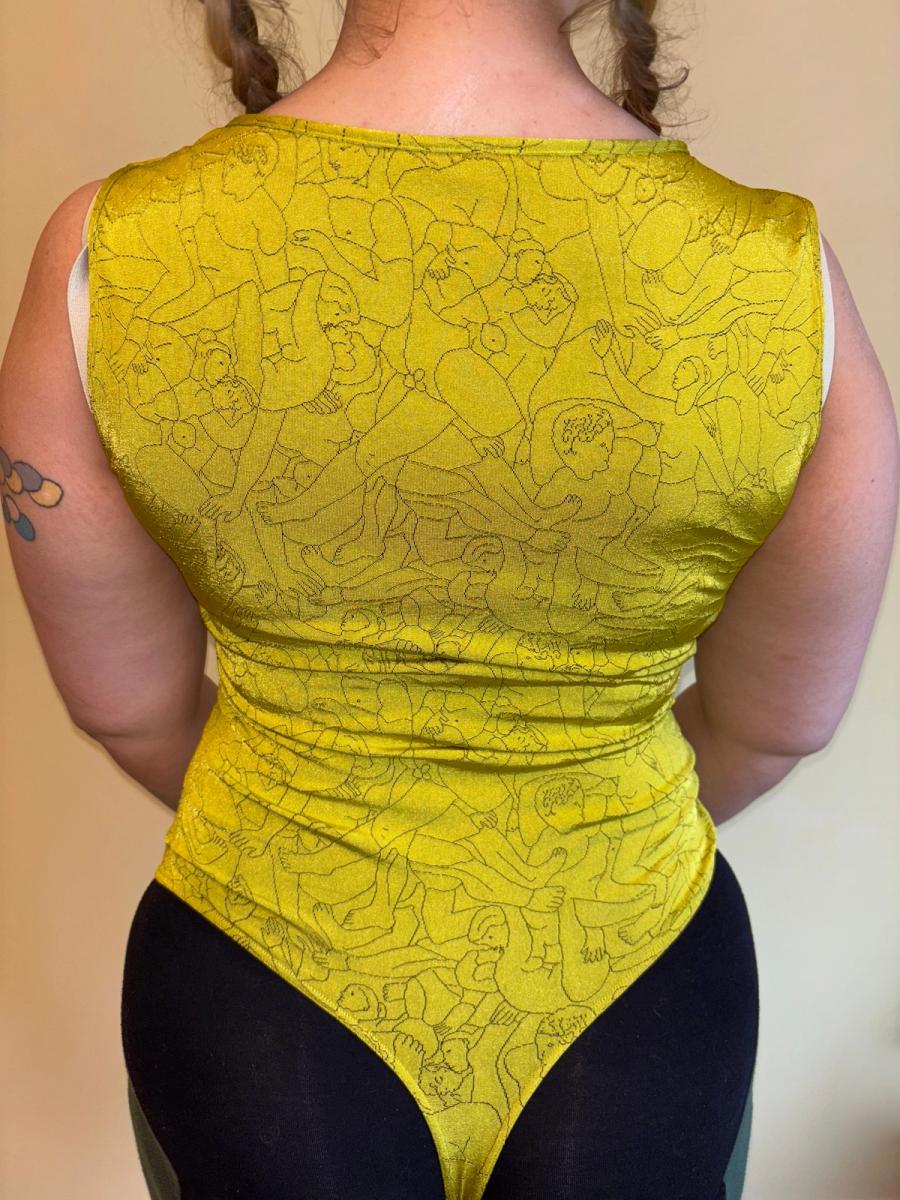 2004 Vivienne Westwood Green Orgy Print Leotard product image