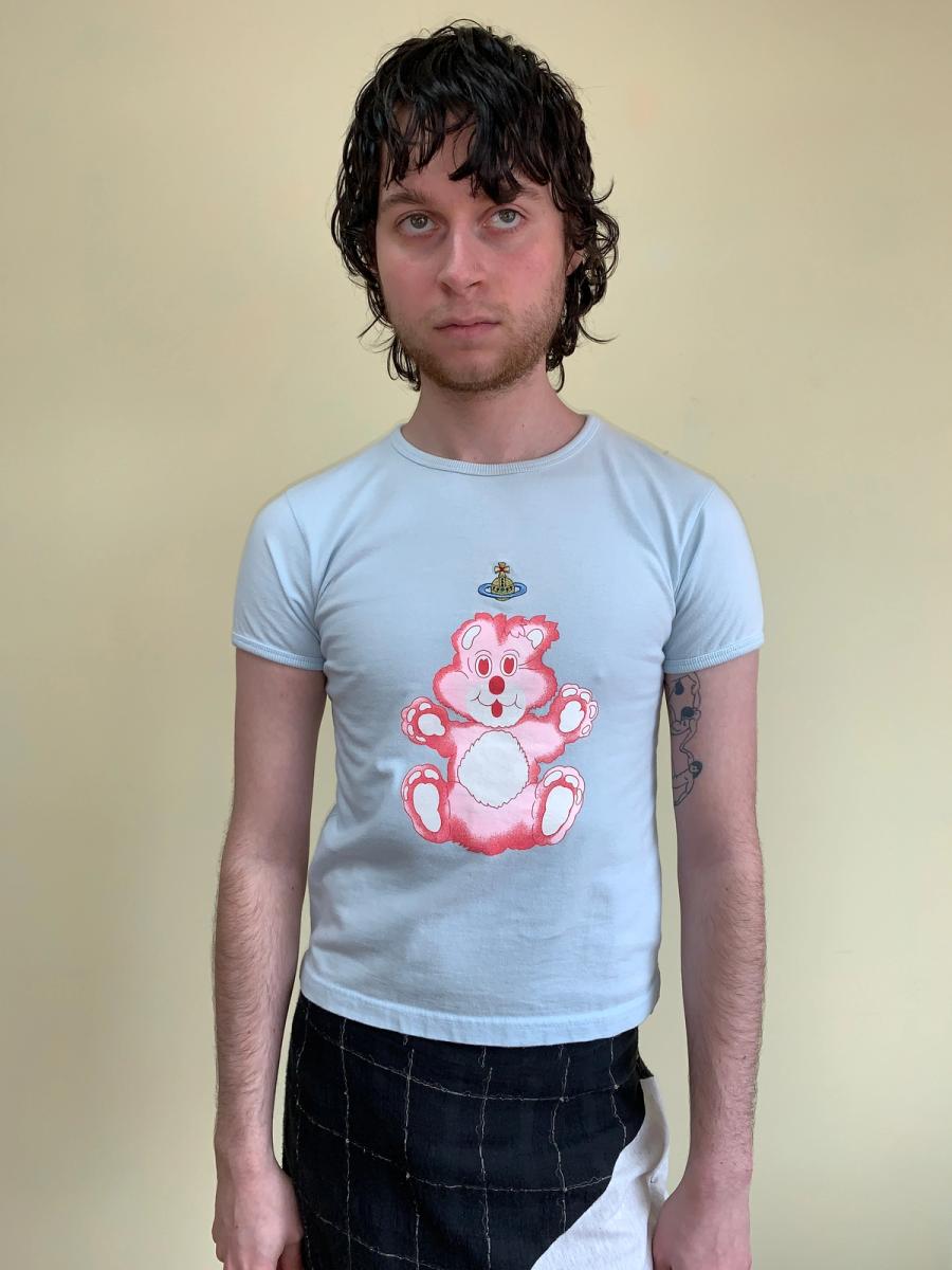 90s Vivienne Westwood Baby Blue Teddy Bear T-shirt product image