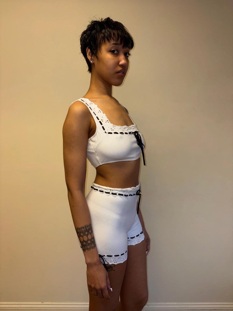 Spring/Summer 1992 Chantal Thomass Eyelet Ensemble product image