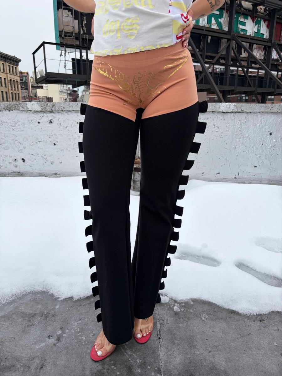 Castellated Bound Pants Rose product image