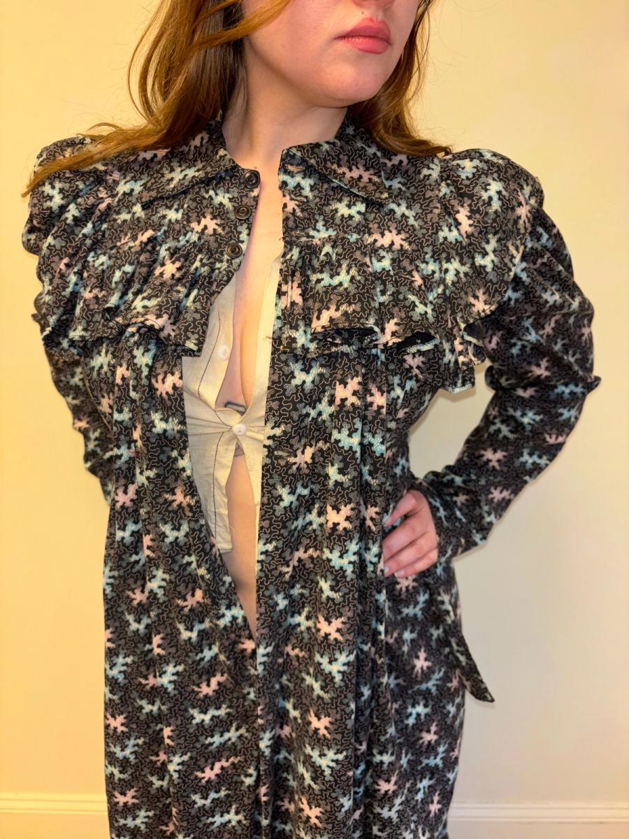 1800s Vermicular Print Vibrant Wrapper product image