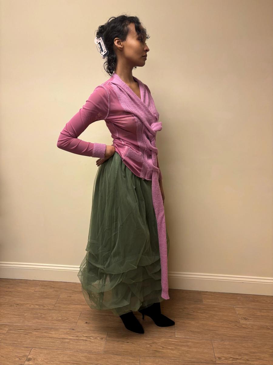 Vintage Jean-Paul Gaultier Mesh and Knit Braided Top product image