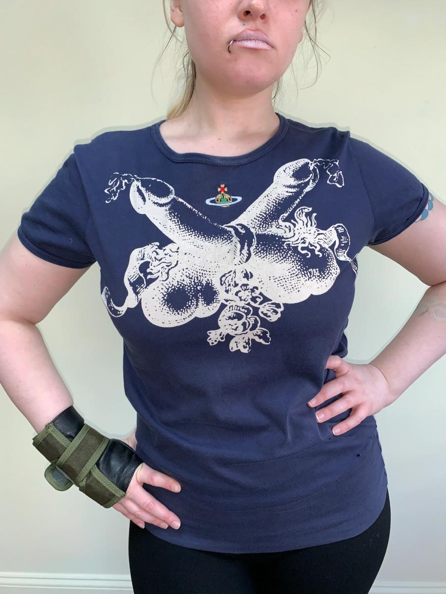 90s Vivienne Westwood Crossed Penis T-shirt product image