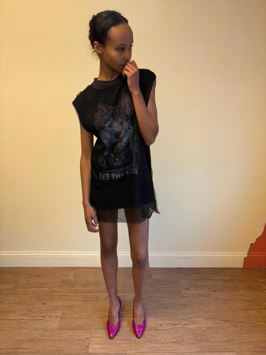 DryCleanOnly Beaded Wolf Dress product image