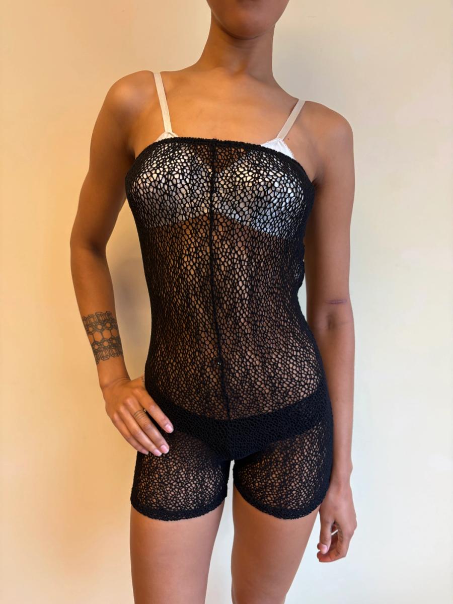 Vintage Dolce & Gabbana Strapless Mesh Bodysuit product image