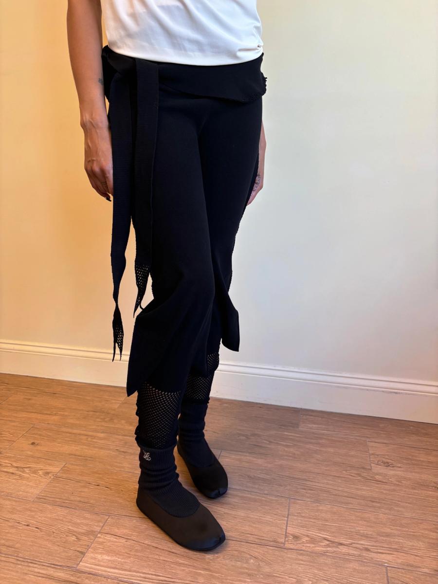 APOC Black Pants with Mesh Trim product image