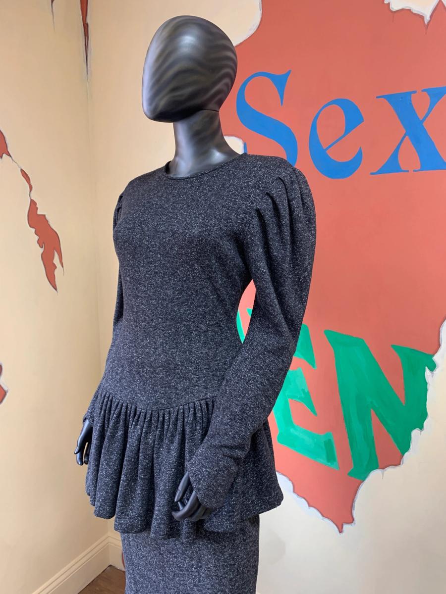 80s Norma Kamali Gray Sweatshirt Set product image