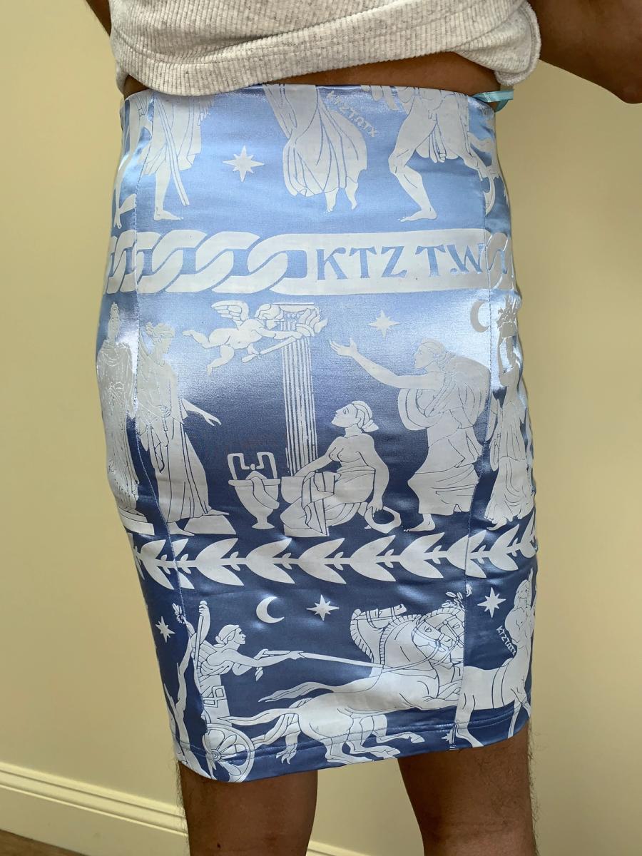 KTZ Skirt with Puffy Greek Print product image