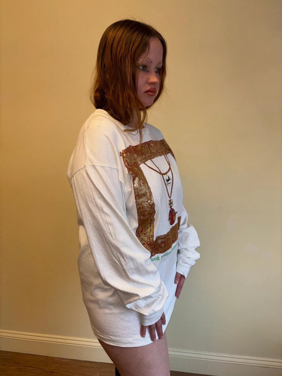 90s Vivienne Westwood Gold Foil Shirt product image