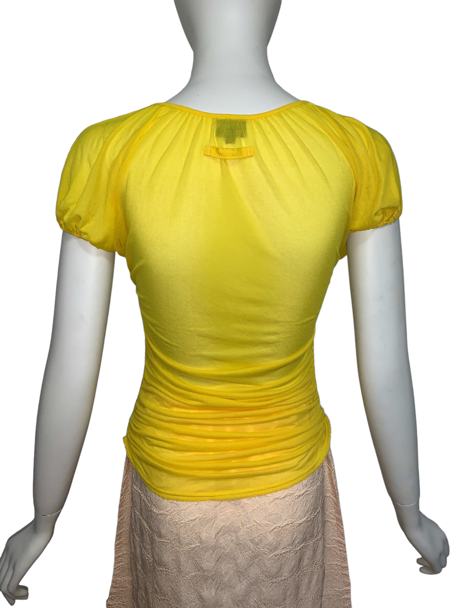 Jean-Paul Gaultier Yellow Sheer Blouse product image
