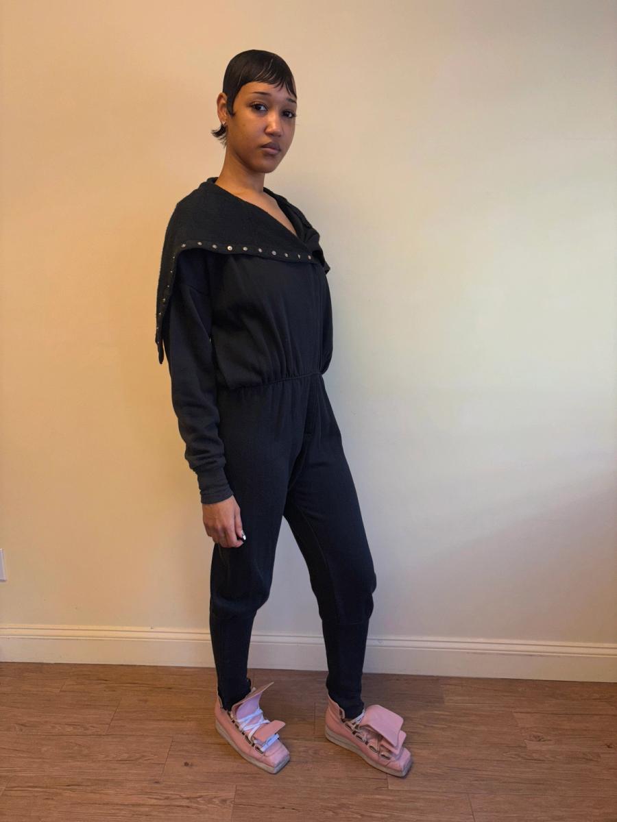 1980s Norma Kamali OMO Snap Sweatshirt Suit  product image