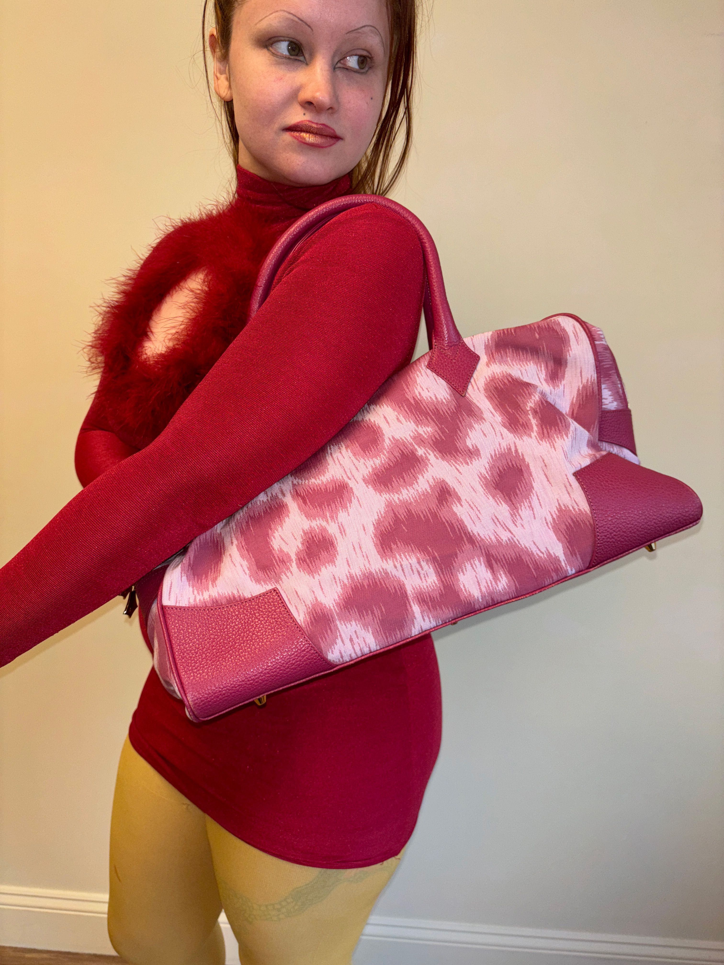 90s Vivienne Westwood Leopard Travel Bag