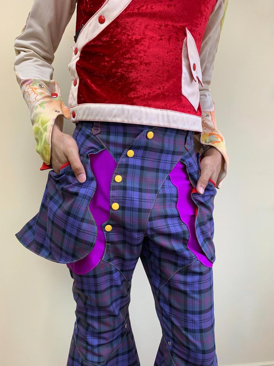 Takuya Angel Wing-like Tartan Pants product image