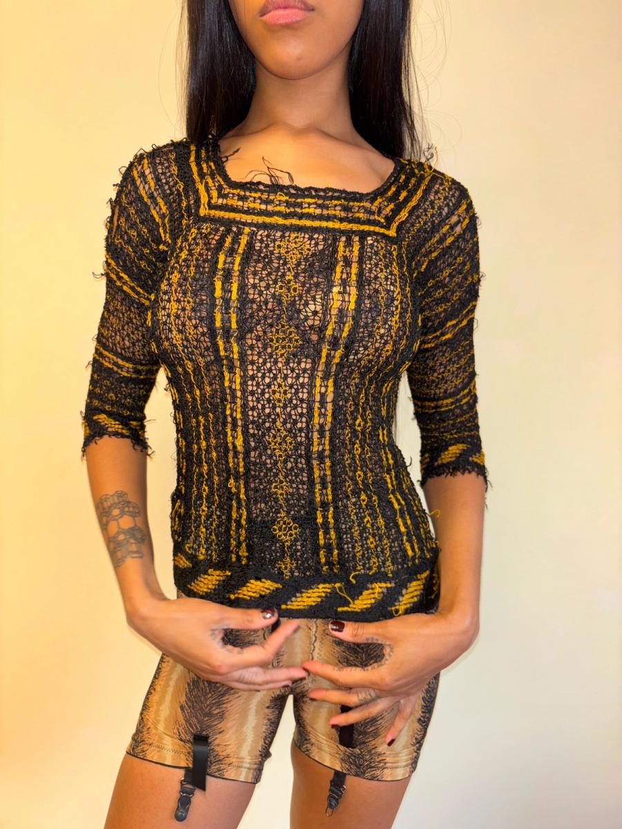 1930s Italian Handmade Knit Top product image