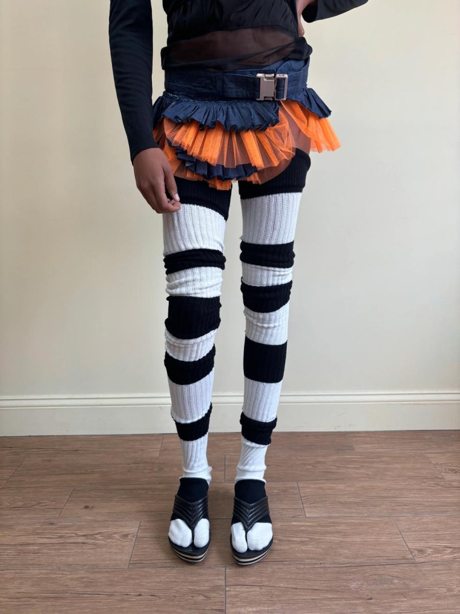 Bernhard Willhelm Extra Long Striped Socks 