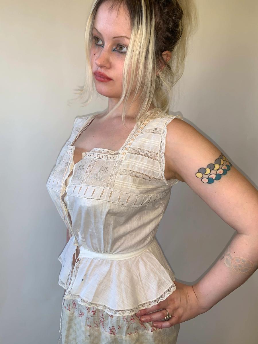 Edwardian Ribbon and Wheat Corset Cover product image