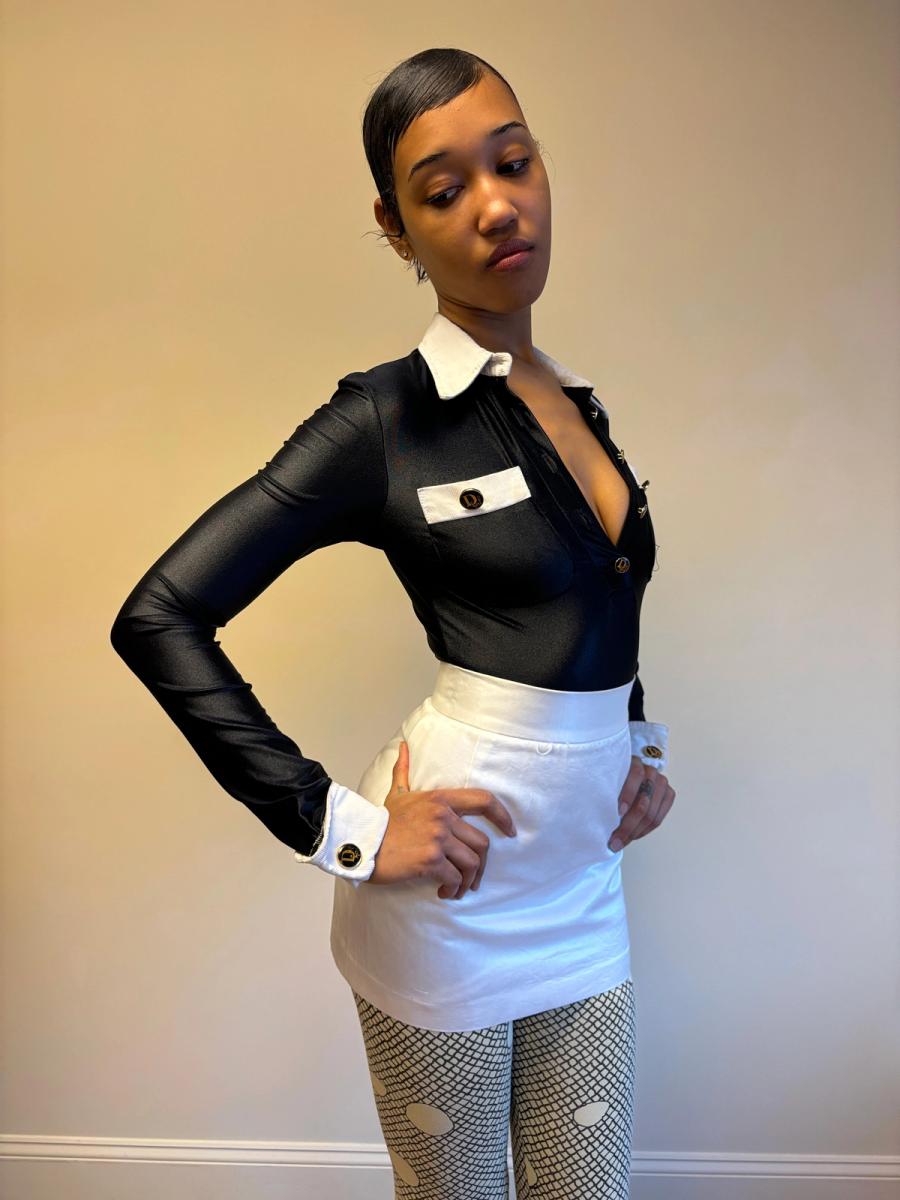 80s "Destroy" by John Richmond Suit Illusion Leotard product image