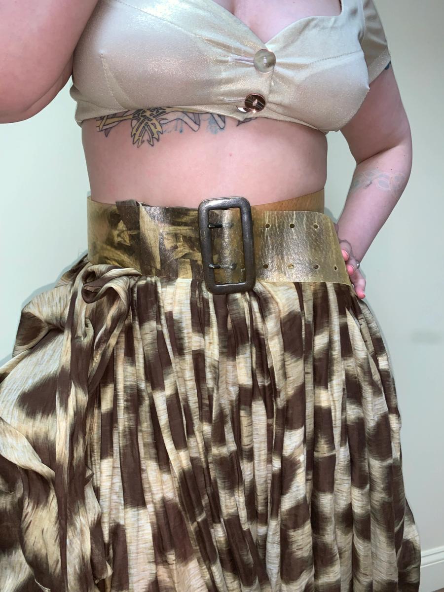 90s Beauty: Beast Clear Leather Belt product image