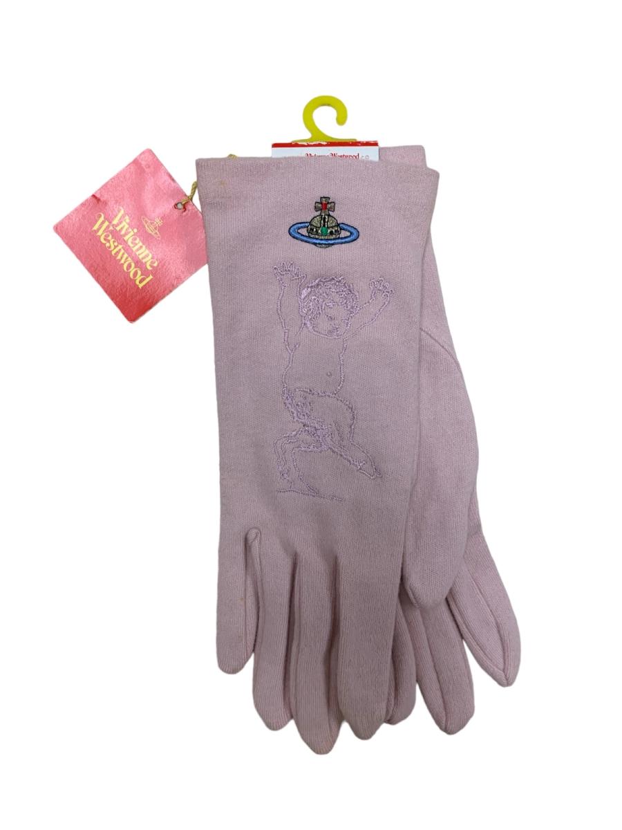 90s Vivienne Westwood Pink Baby Satyr Gloves product image