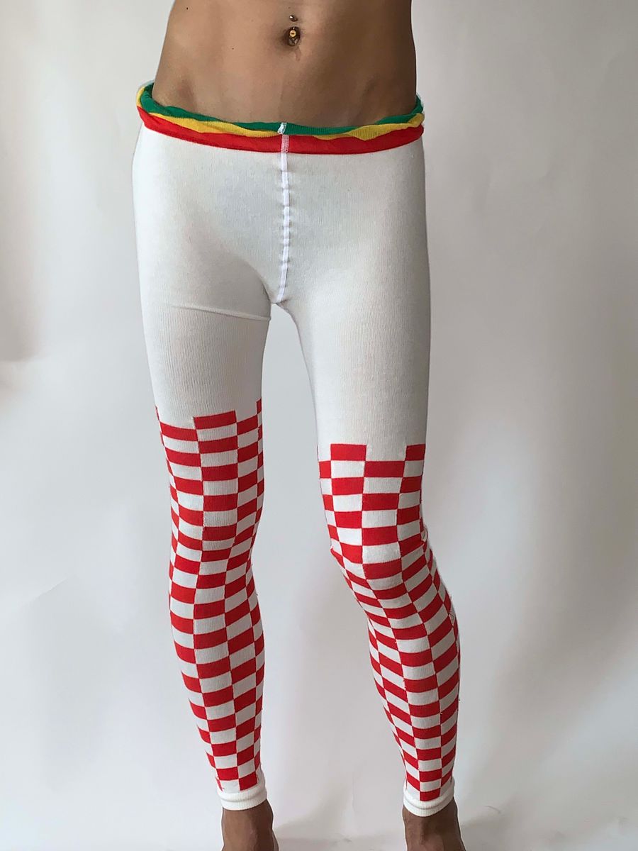 Bernhard Willhelm Checkered Knit Leggings product image