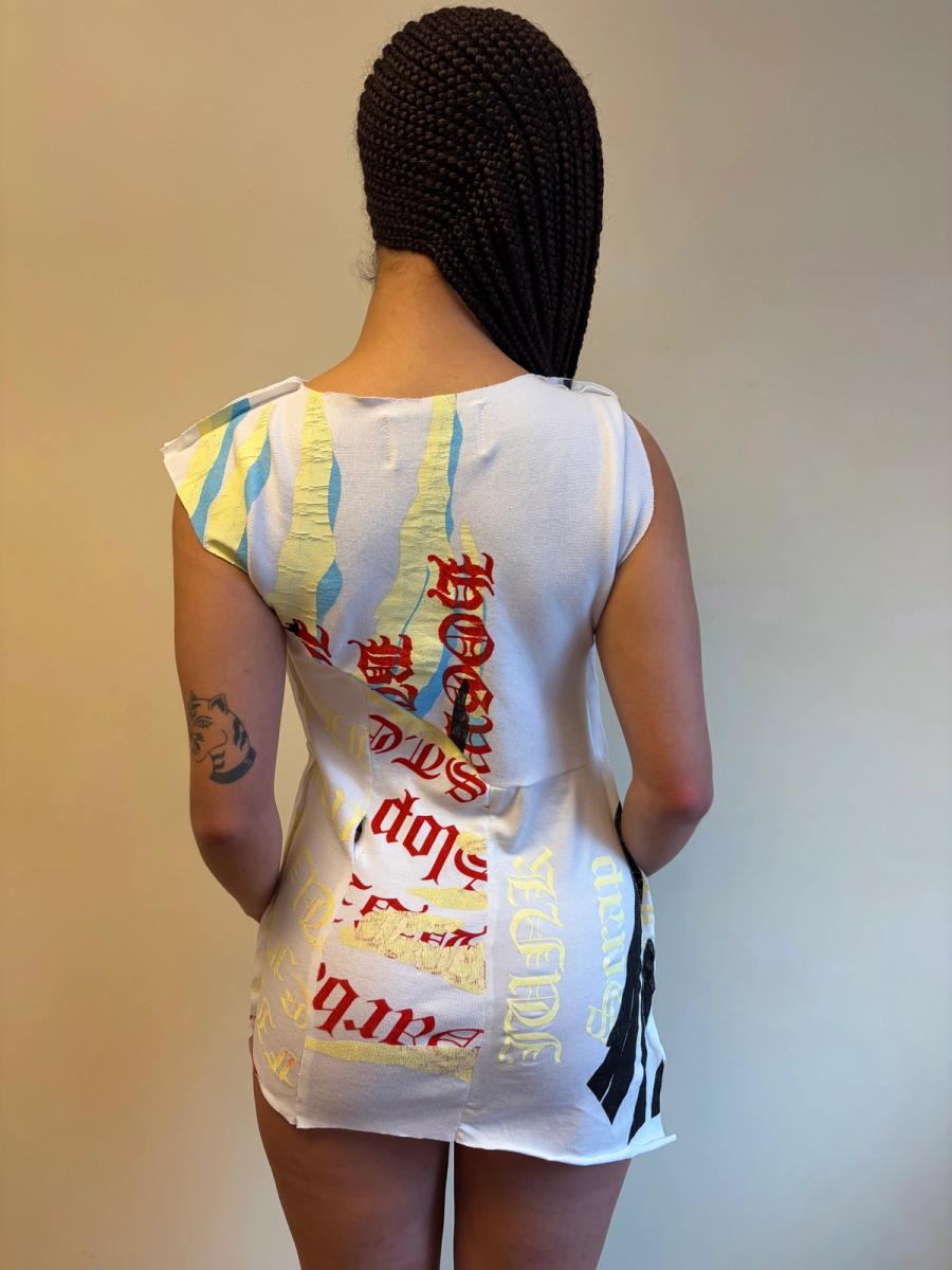 Enfer Rainbow Zebra Minidress  product image