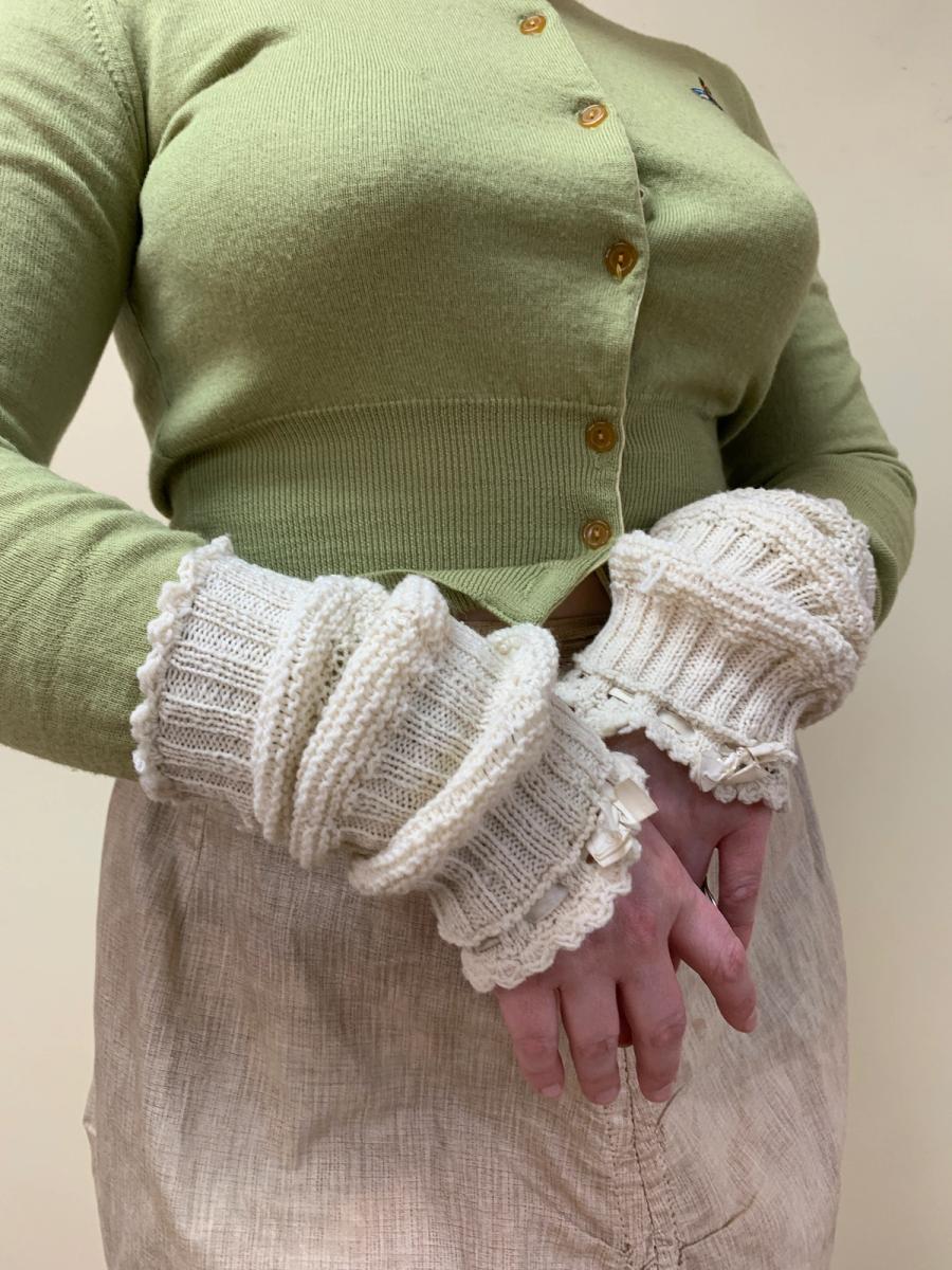 Victorian Knit Arm Warmers