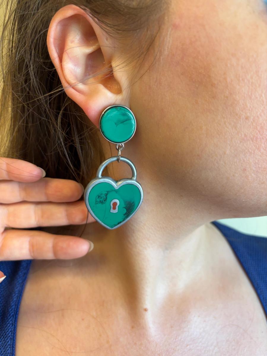 Vintage Giorgio Armani Lock Earrings product image