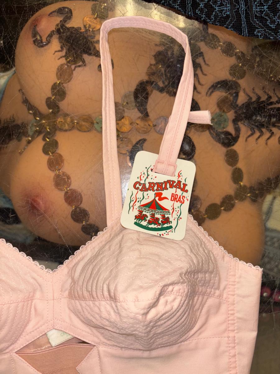 1950s Deadstock Carnival Pink Cone Bra product image