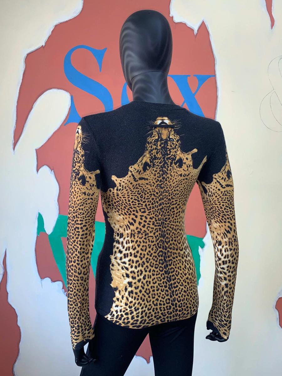 Jean Paul Gaultier Trompe L'oeil Leopard Pelt Top product image