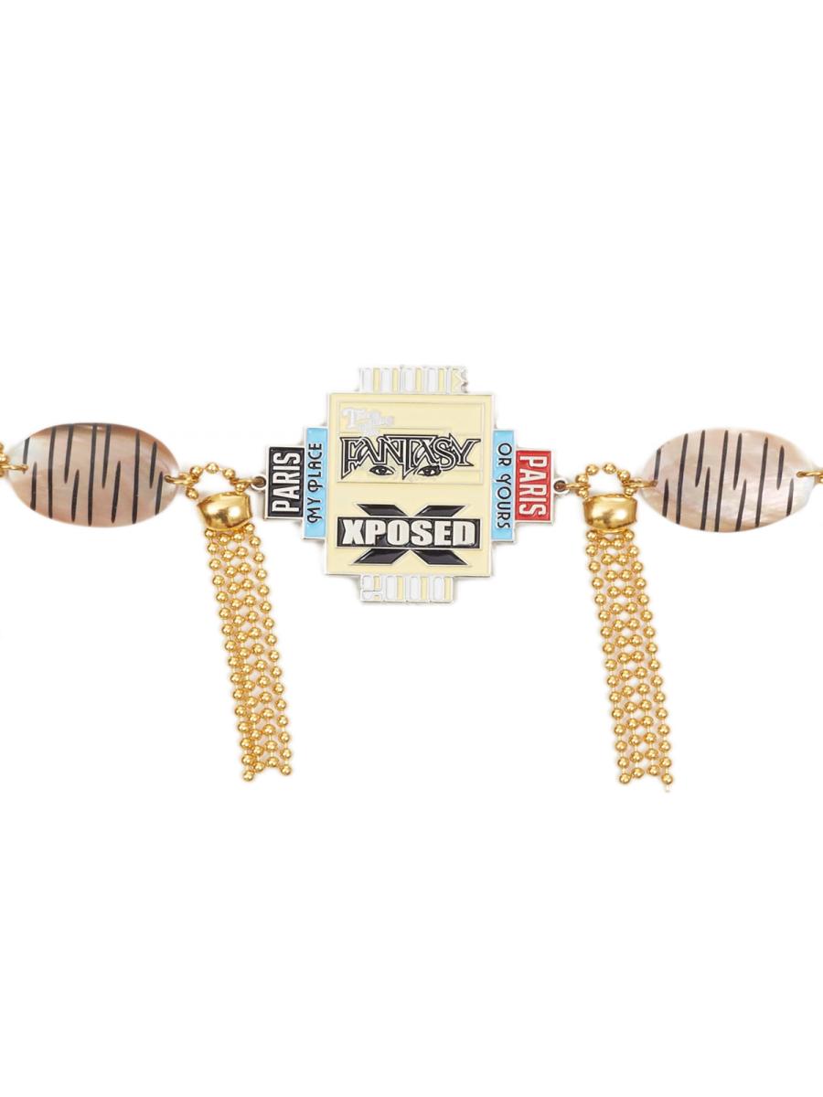 XPOSED Charm Choker with Zebra Plaquettes product image