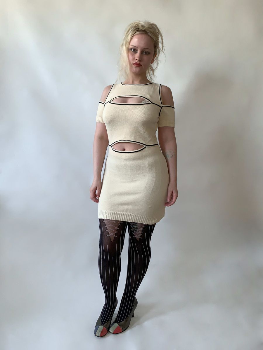 Vintage Vivienne Westwood Knit Cutout Dress product image