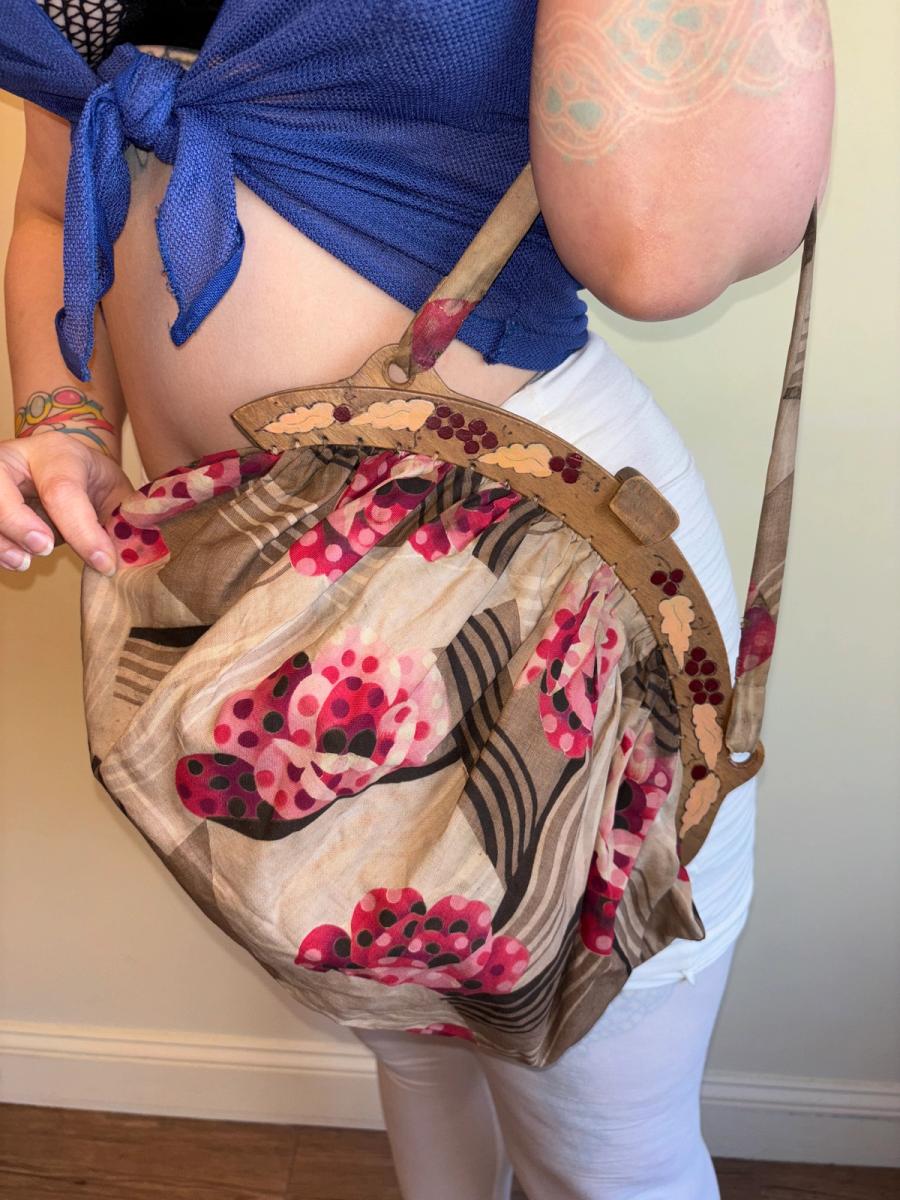 20s or 30s Art Deco Flower Purse product image
