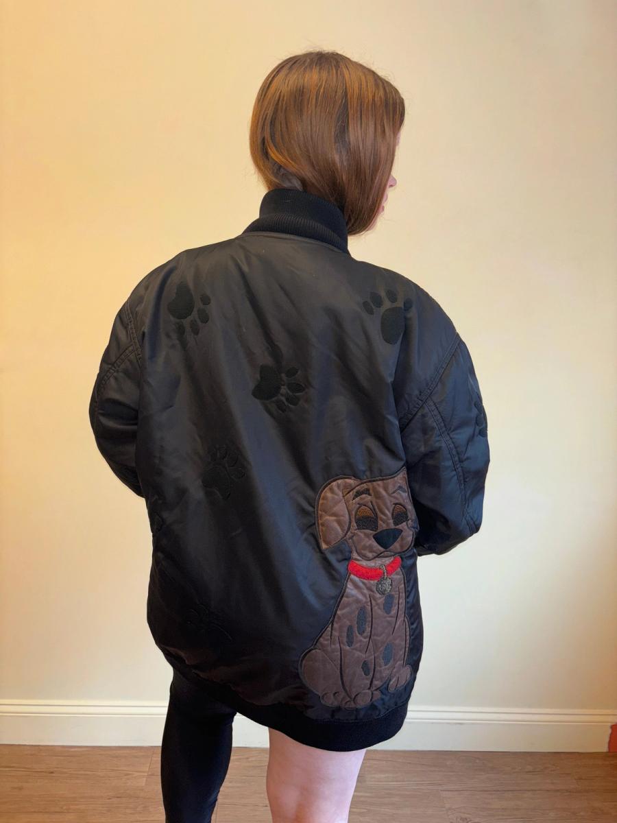 80s Iceberg Dalmatian Paw Print Bomber product image