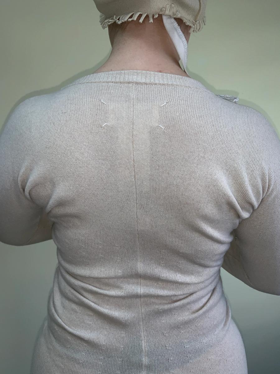 2000s Margiela Scrunched Knit Leotard product image
