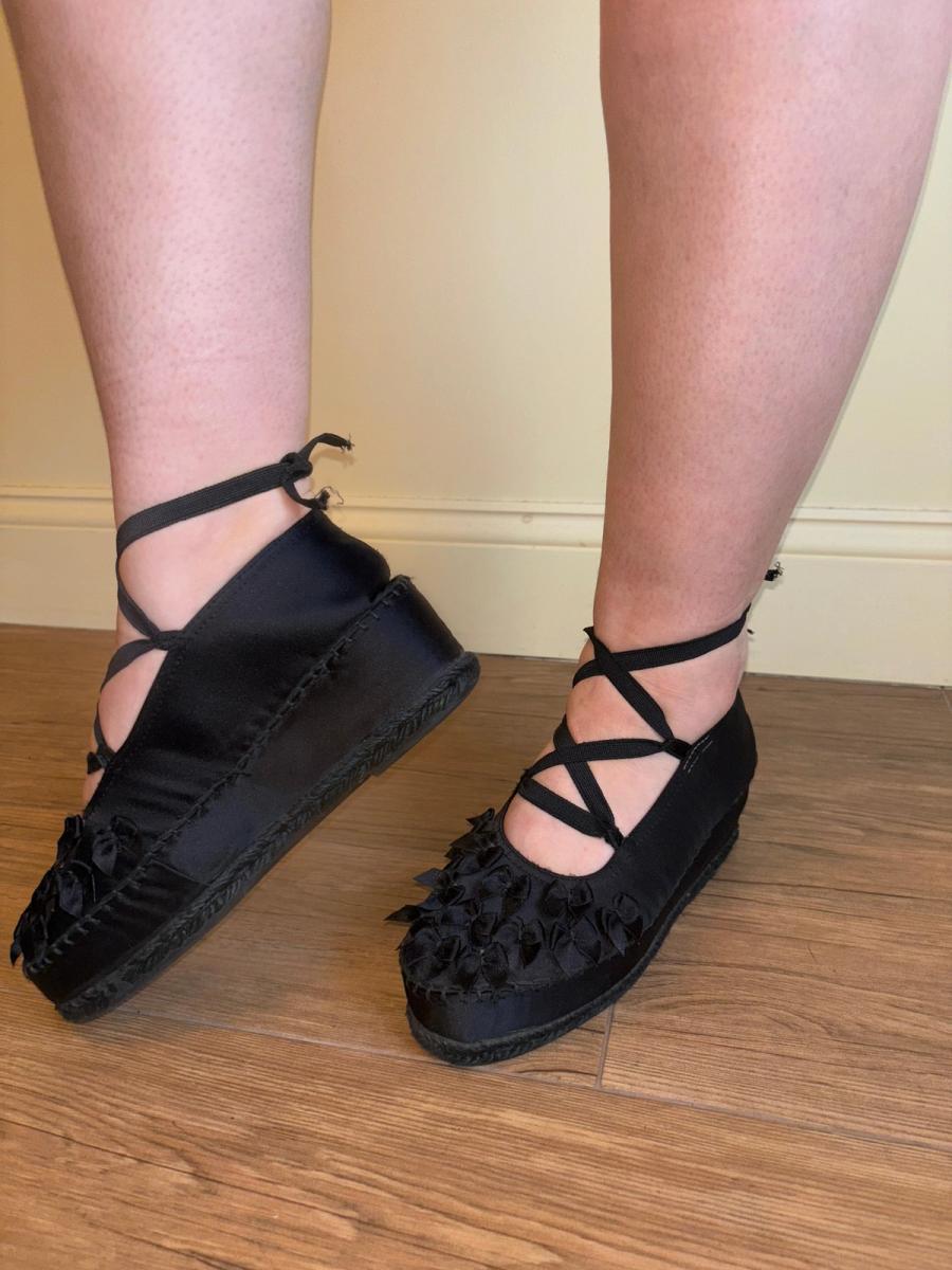 Vintage Satin Bow Espadrilles product image