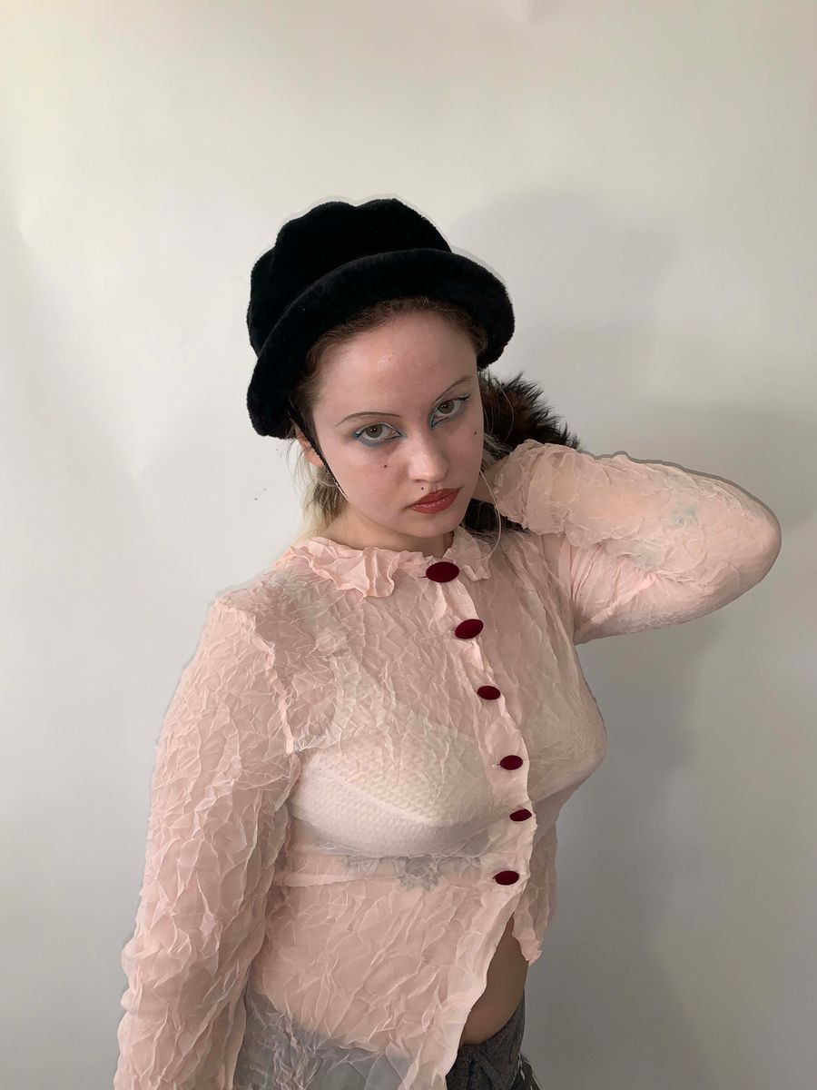 Jane Marple Crinkled Asymmetrical top product image