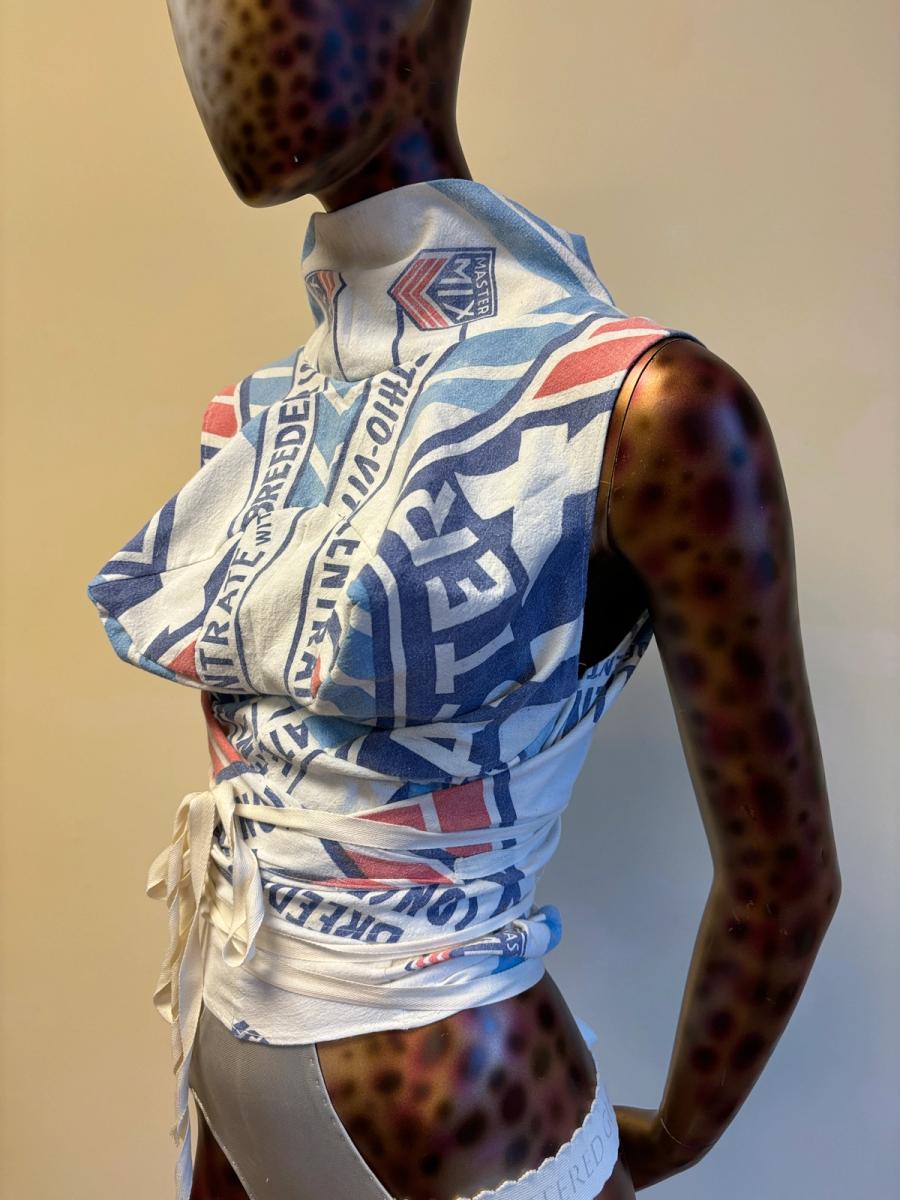 Feedsack Bullet Bra Wrapping Top - MIX product image