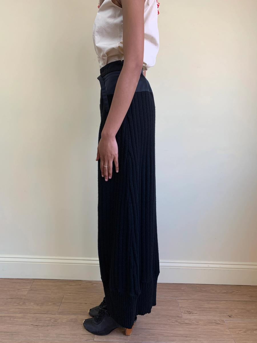90s Atsuro Tayama Knit Maxi Skirt with Cinching Belt  product image