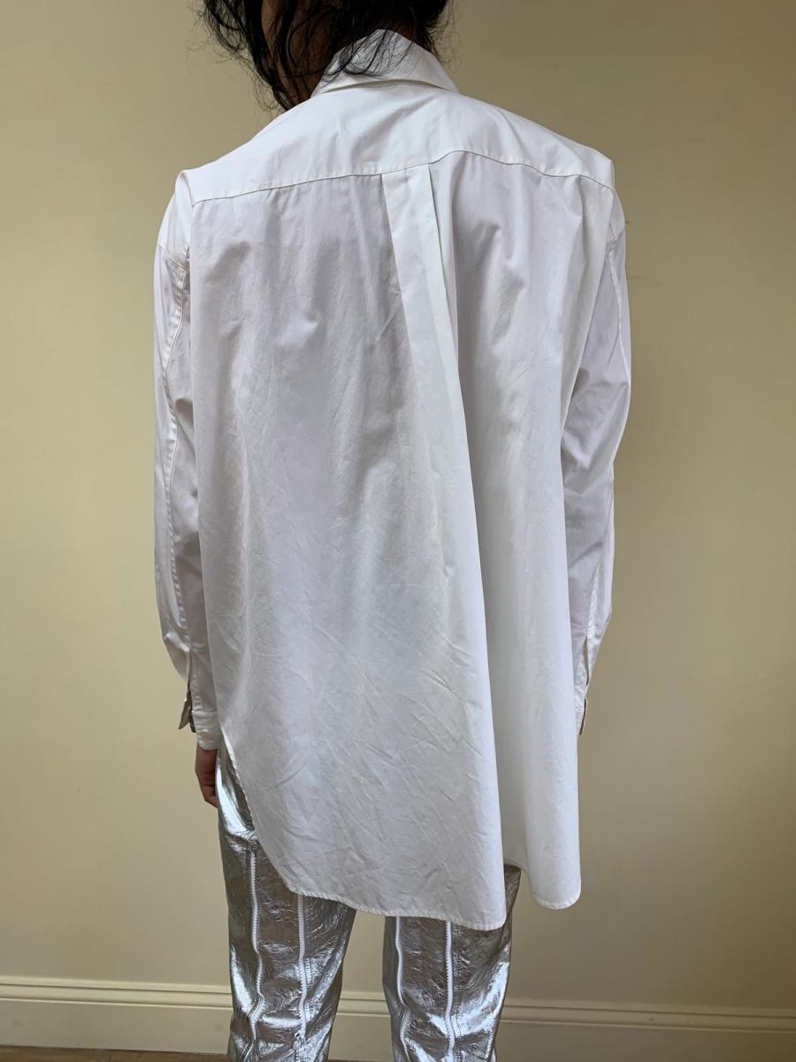1980s Issey Miyake Button Collar Poet Blouse product image